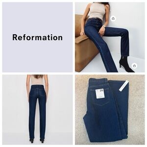 Reformation High Rise Women Jeans - Dark Blue